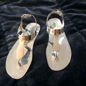 Michael Kors silver sandals